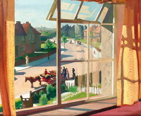 Artist Percy Shakespeare: View from the artists bedroom, mid 1930s