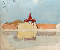 Artist Sir Gerald Festus Kelly: Mandalay Moat XIII, circa 1908