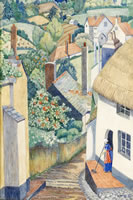 Artist Marjorie Hayes: Village Street 1937